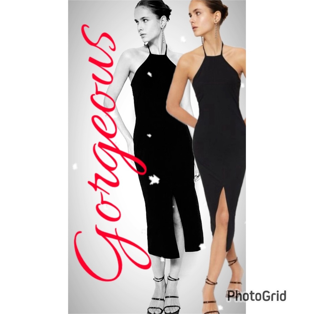 Black Midi Dress NWT